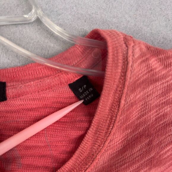 ATM Tank Womens Small Pink Red Heather Anthony Thomas Melillo Cotton Slub Jersey - Picture 8 of 13